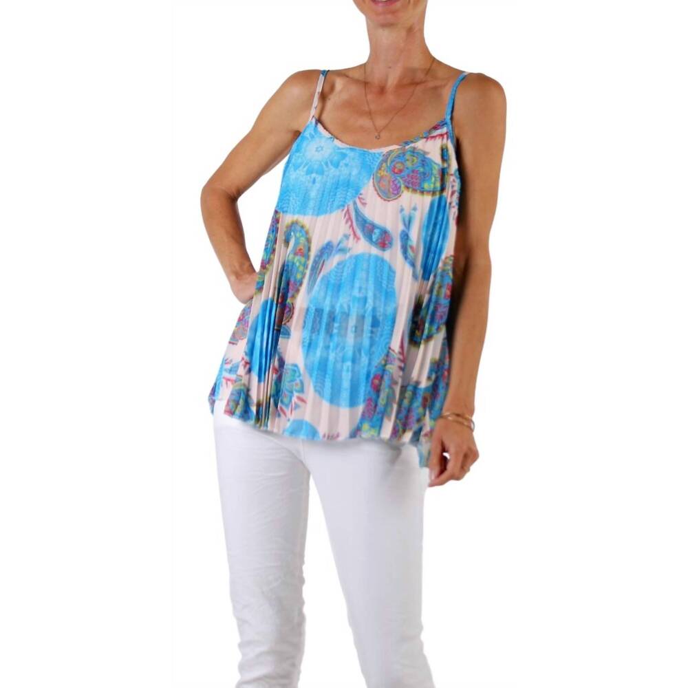 NEW GIGI MODA edie tank top in royal blue